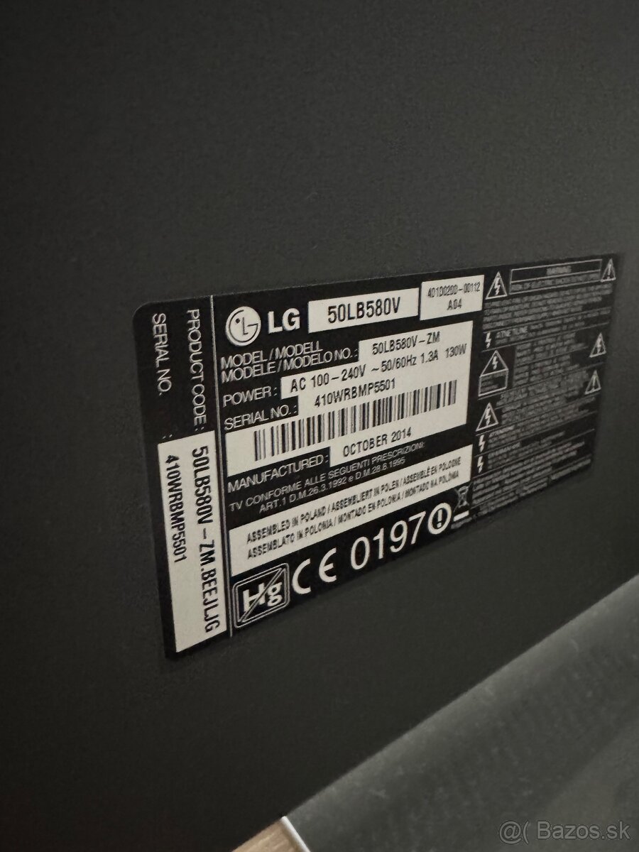 LG 50LB580V na diely - 3