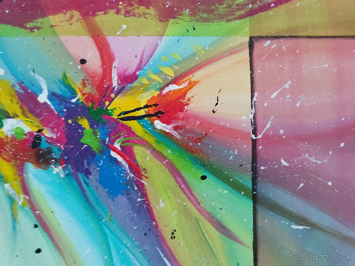 Ručne maľovaný obraz akryl - 3