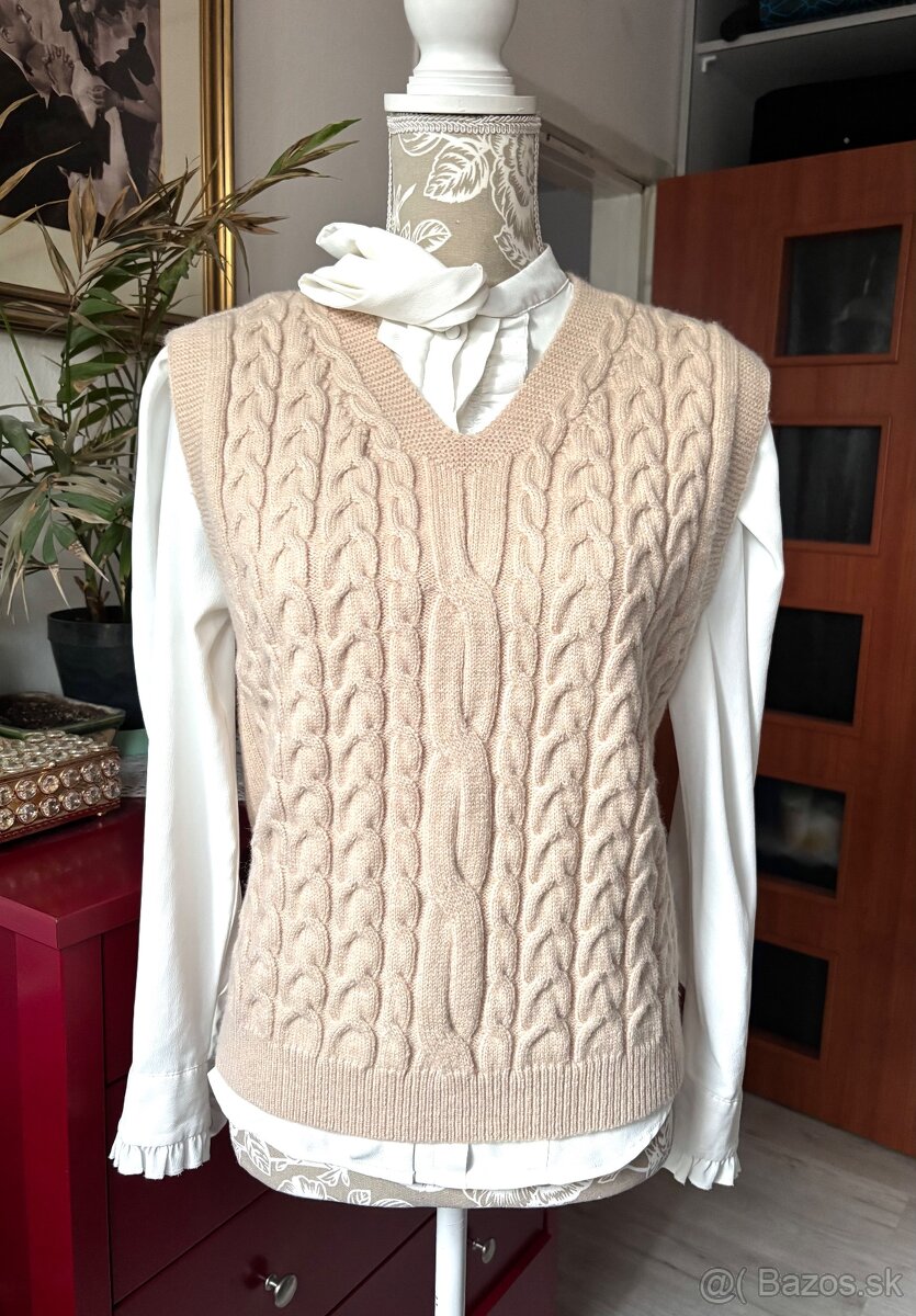 Dámska pletená vesta - 3