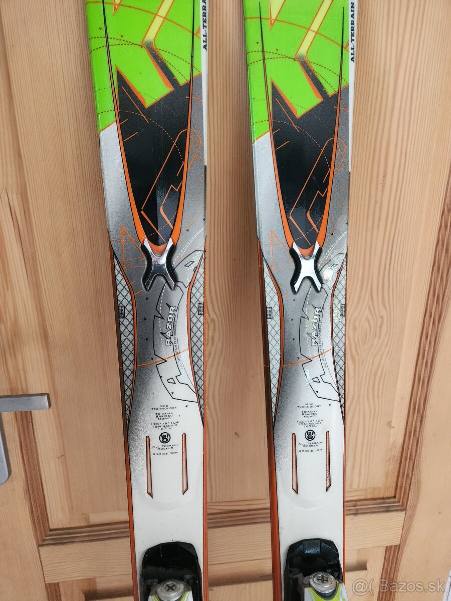 Predám komplet lyže K2 170cm s lyžiarkami Rossignol - 3
