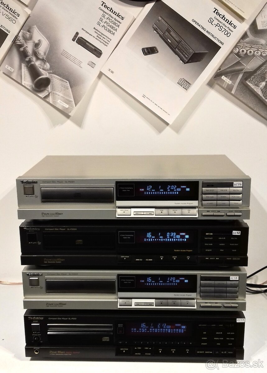 Seria CD prehravac TECHNICS vzacne modely velky display= Cd1 - 3
