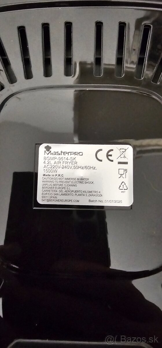 Fritéza Teplovzdušná Masterpro - 3