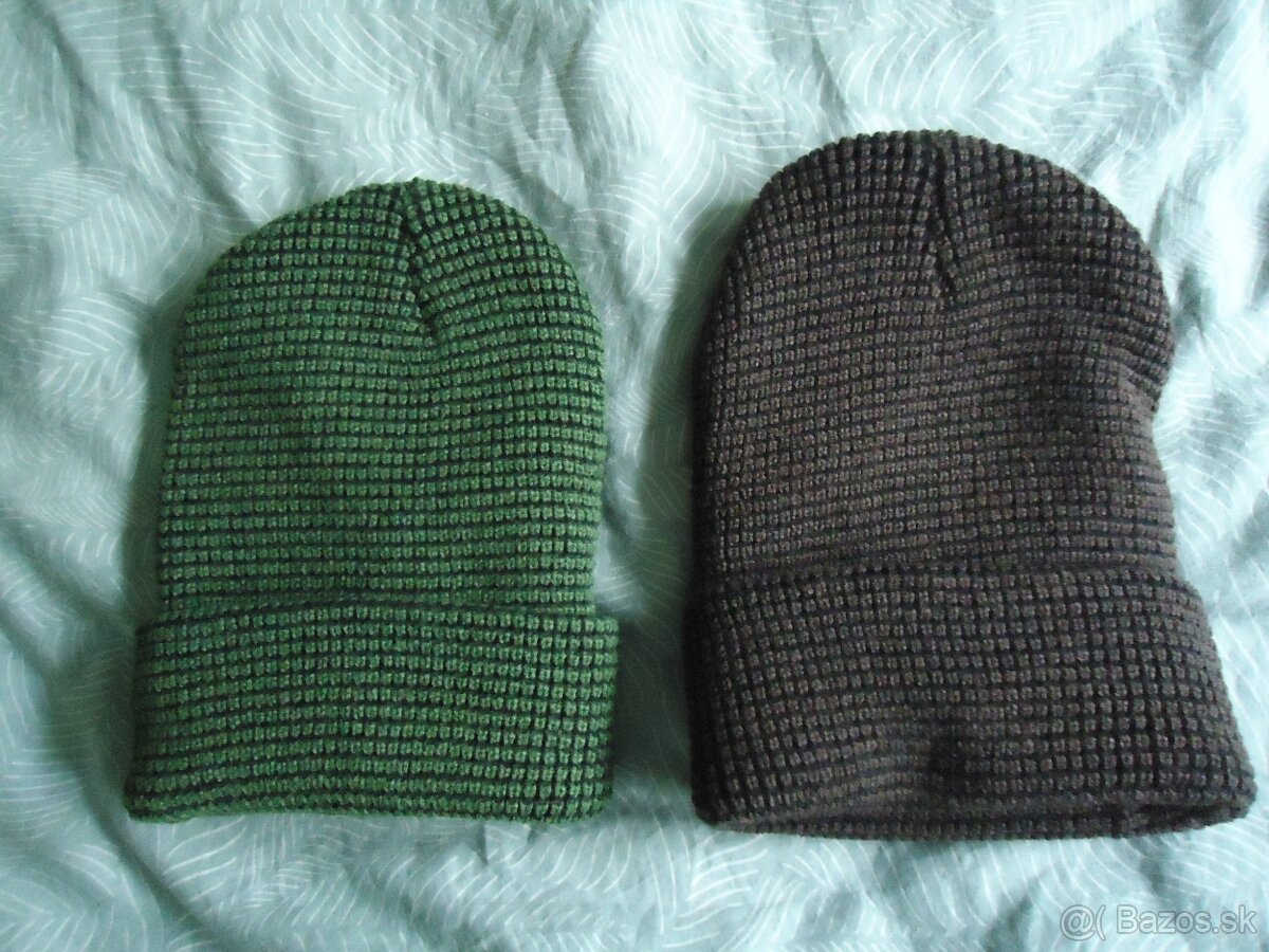 Zimné čiapky nové, nenosené, nevhodný dárek, 2x - 3