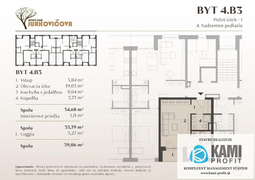 Jurkovičova Nitra – moderný jednoizbový byt v ponuke - 3