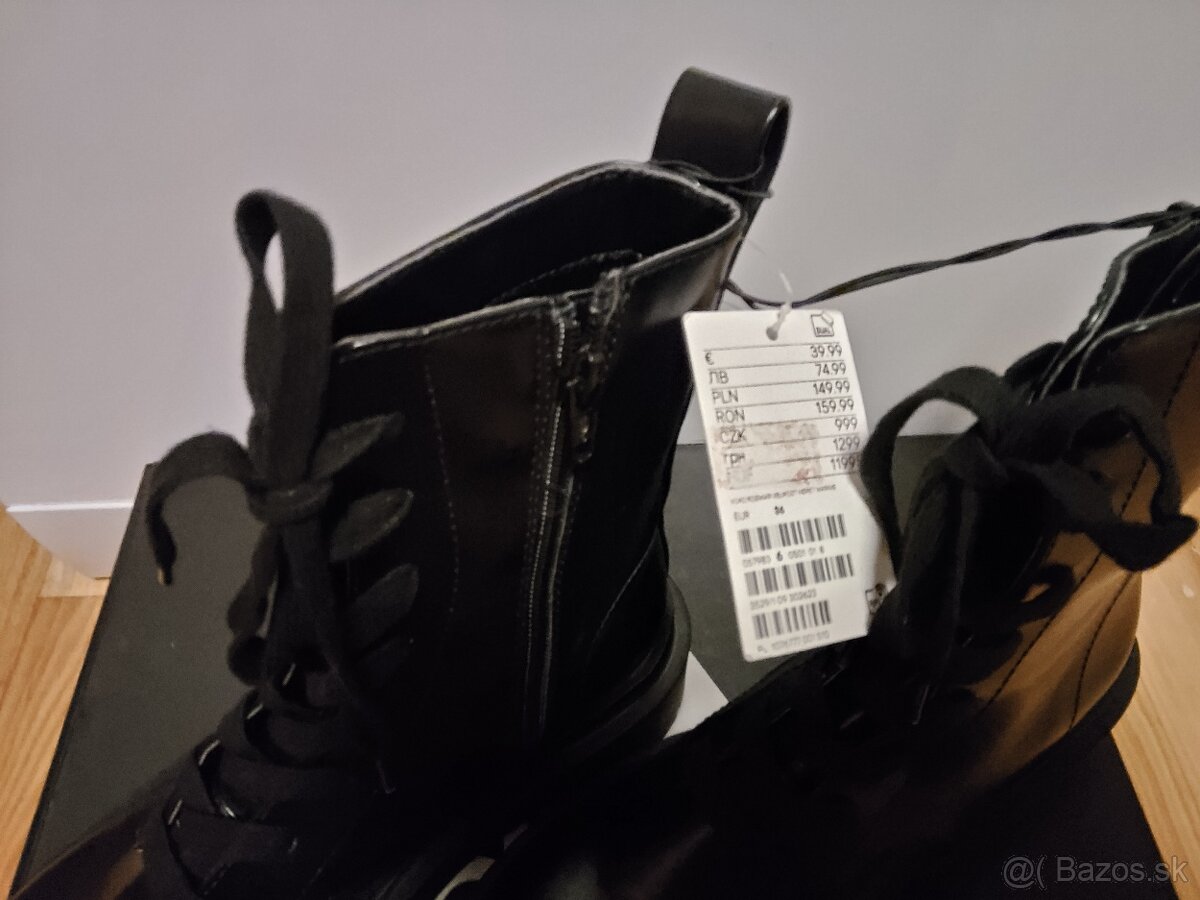 Nové nenosené Vyššie topanky na Zimu H&M č.36 - 12 Eur - 3