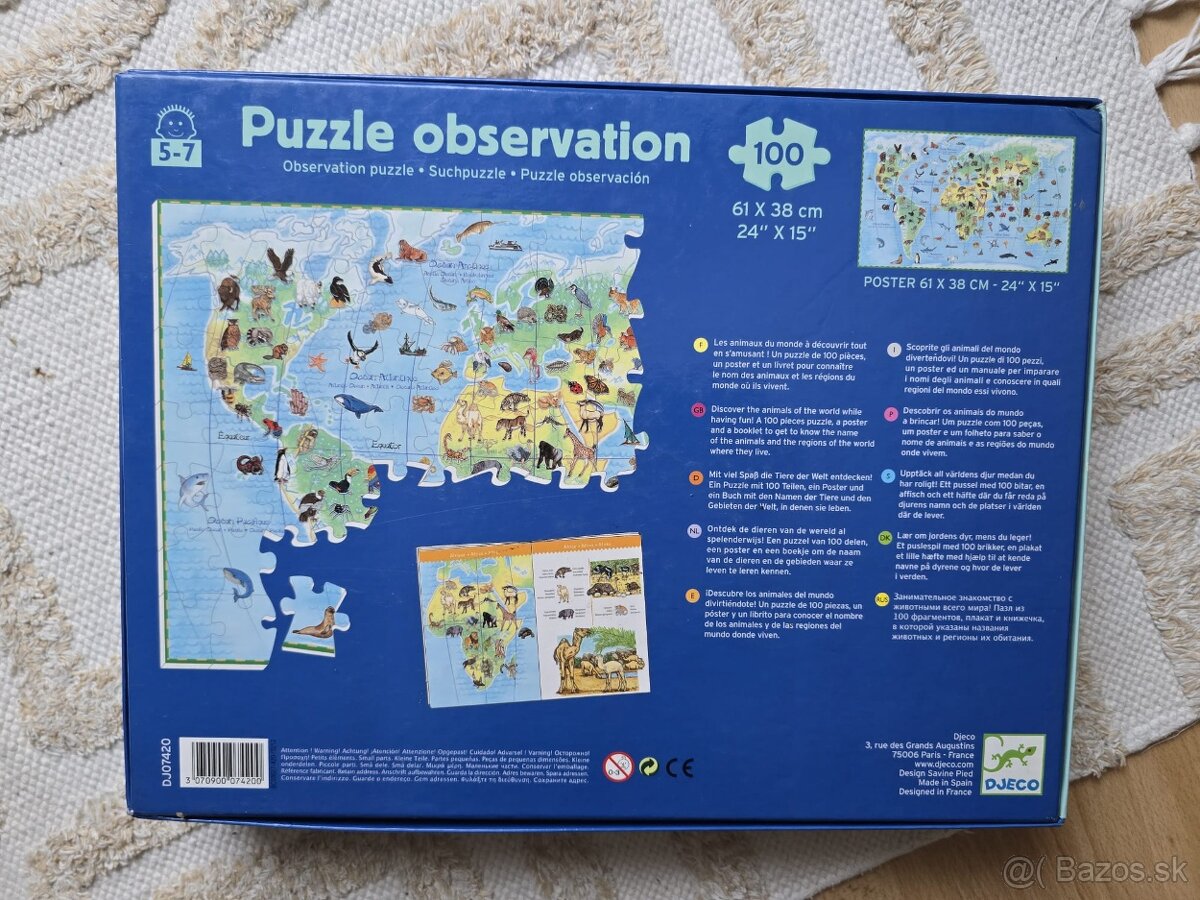 Puzzle observation animals 100 ks - 3
