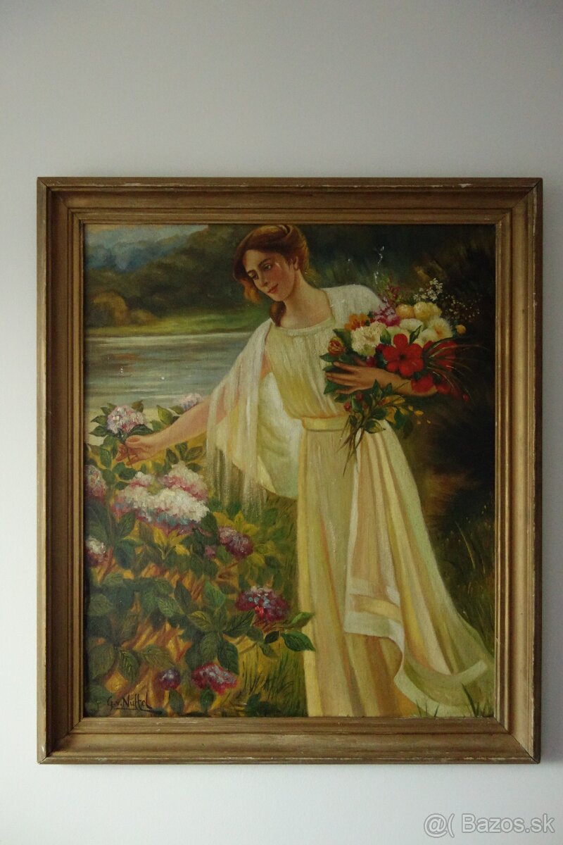 Obraz - Žena s kyticou - 3