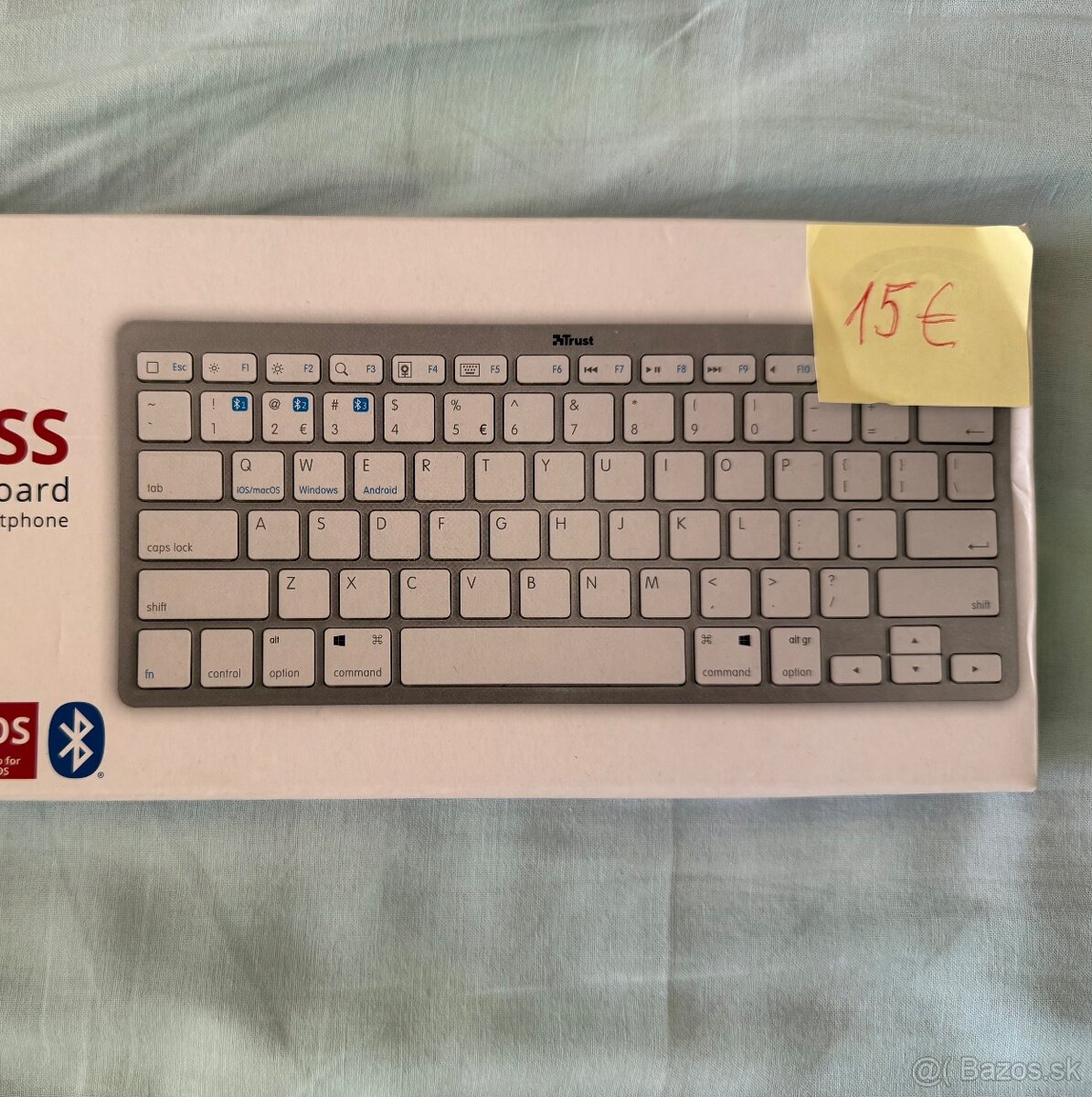 Predam Novú klavesnicu TRUST Wireless Bluetooth - 3