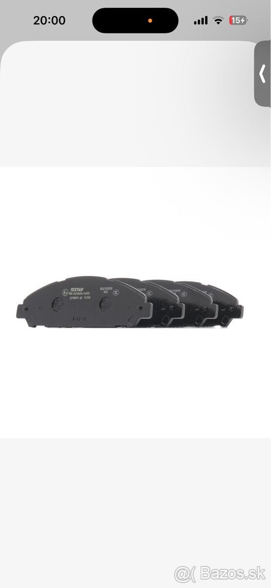 TEXTAR Brzdové platnicky - 3