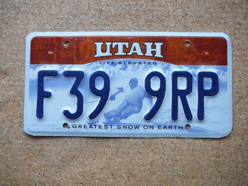 USA SPZ, 4x Utah originál... - 3