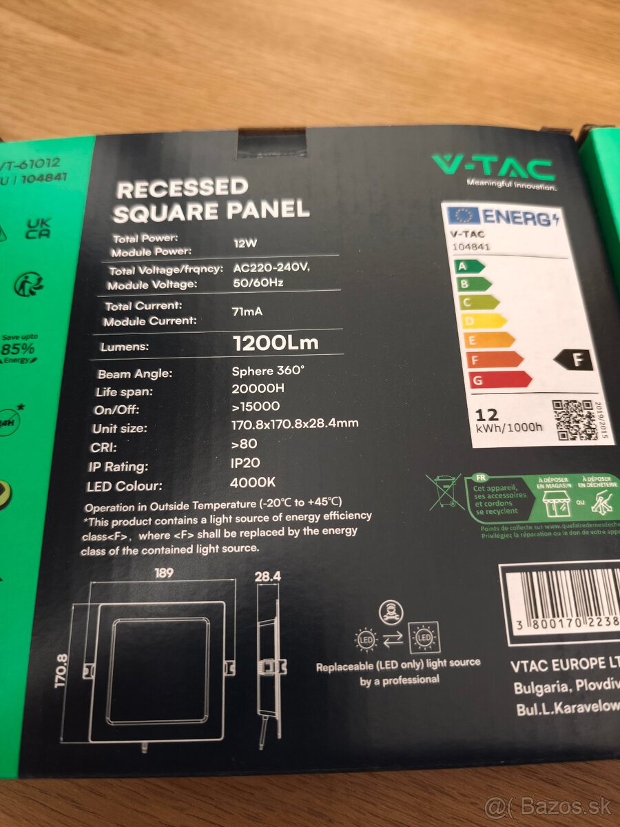 LED panel vstavaný - 3