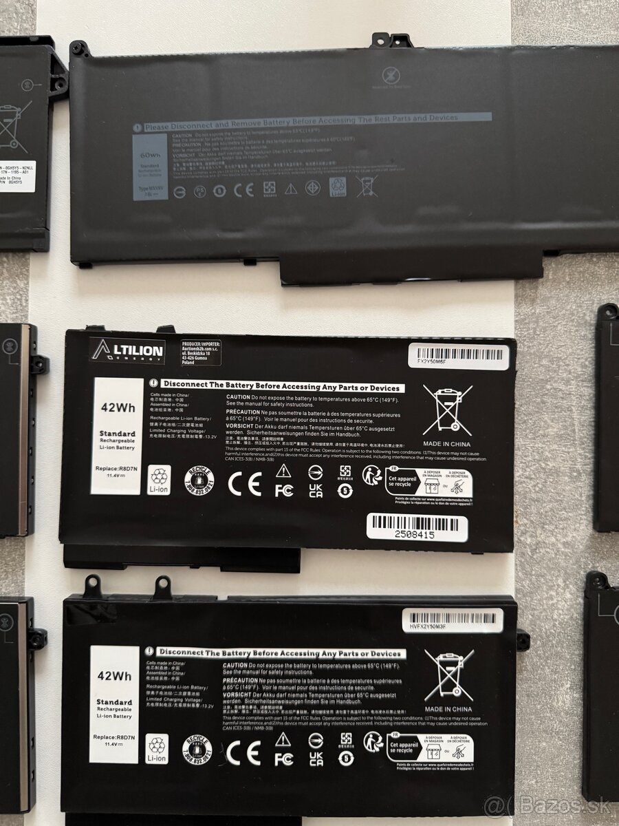 Predám batérie do notebookov – Lenovo a Dell - 3