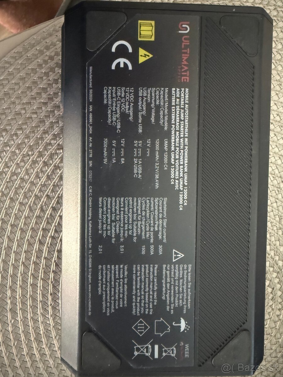 Powerbanka Ultimate Speed UMAP 12000 C4 - 3
