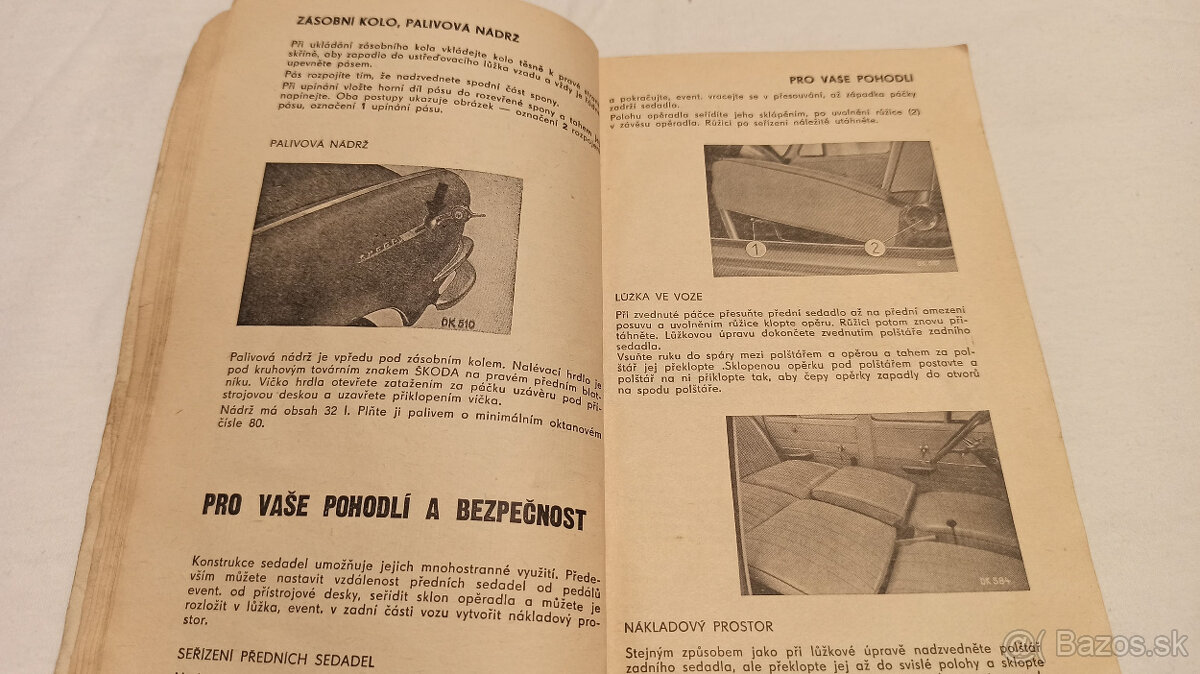 Škoda 1000 MB - návod k obsluze a údržbě příručka Š1000 - 3