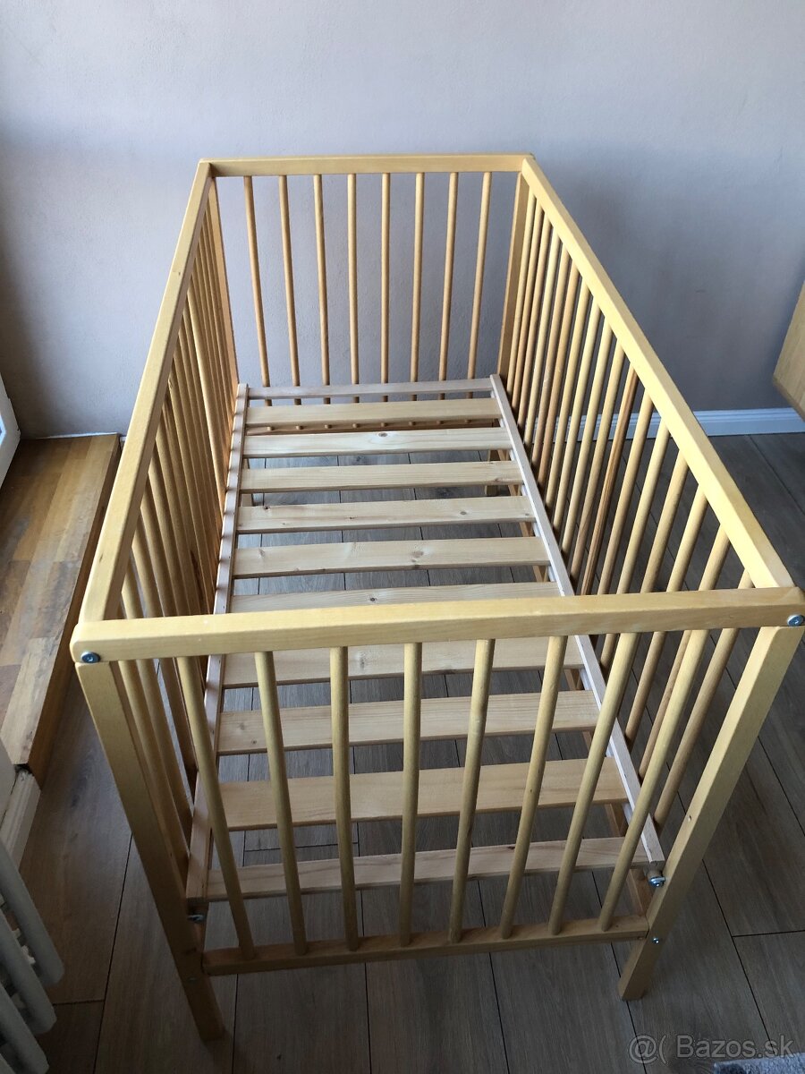 Detská drevená postieľka - 3