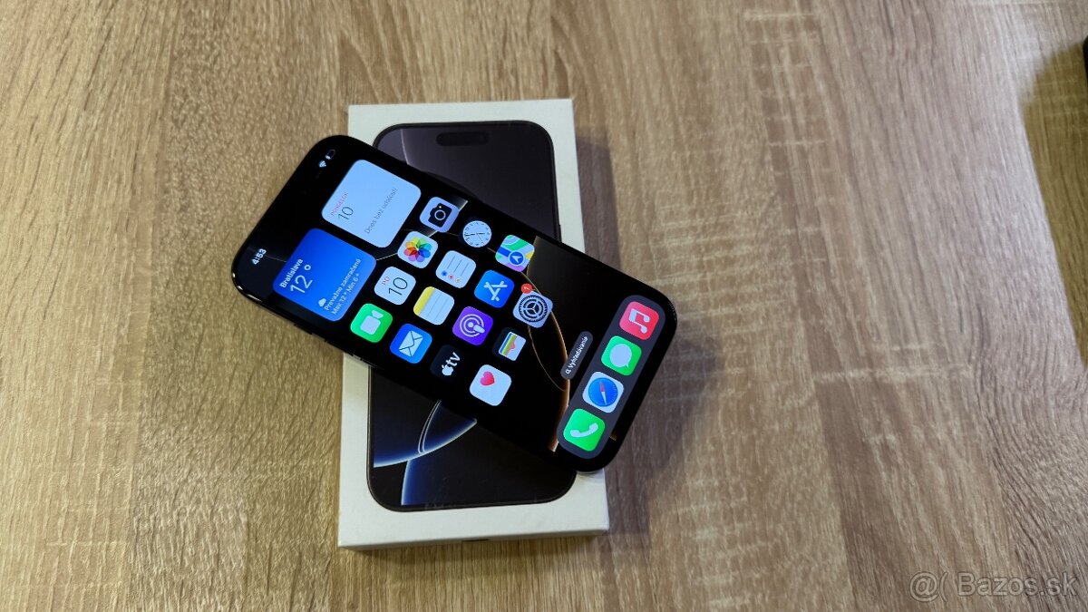 Vymenim predam iPhone 16 Pro Black 256gb kupeny v o2 - 3