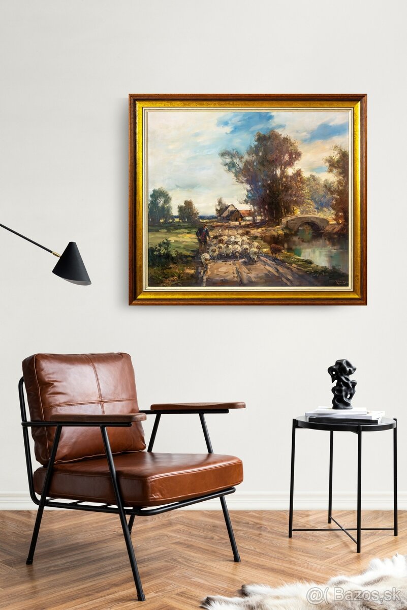 Vidiecka krajina, G.König, 920 × 820 mm - 3