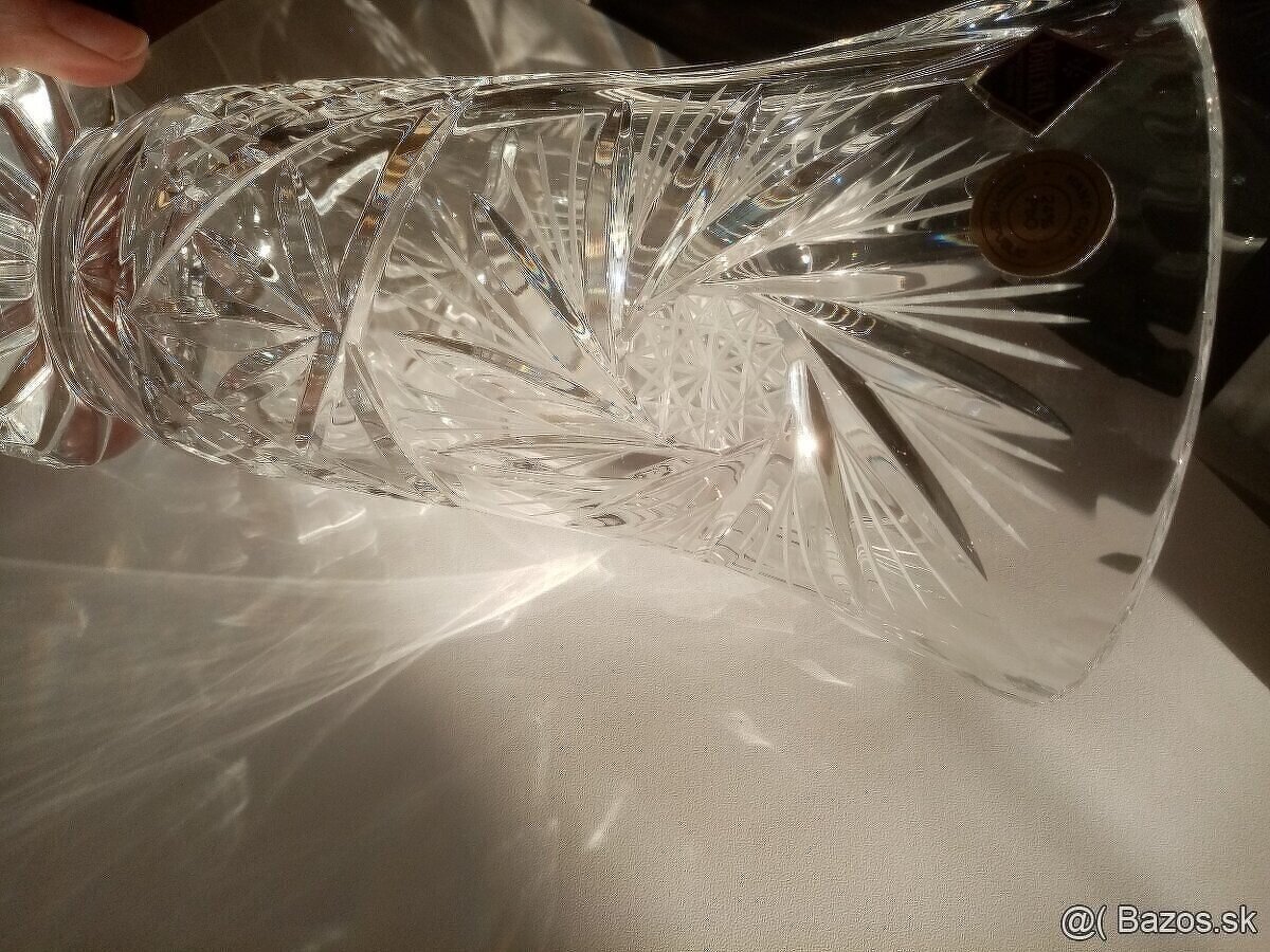 Krištáľová váza Bohemia,kabaret - 3