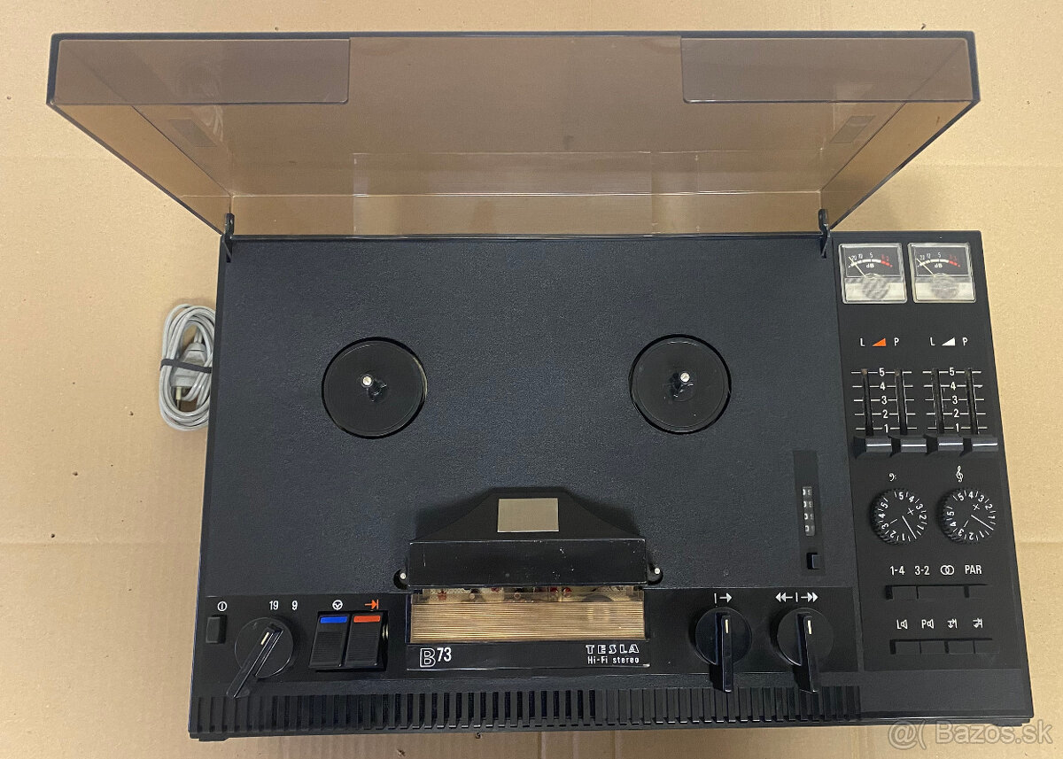 Tesla kotúčový magnetofón B73 servisovaný kompletný - 3