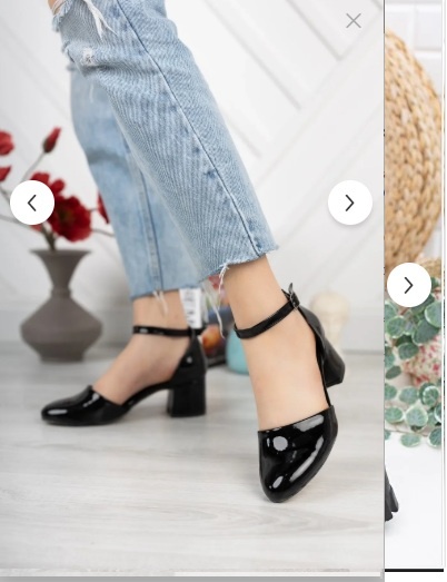 NOVÉ Čierne lakované lodičky, veľ. 37 - 3