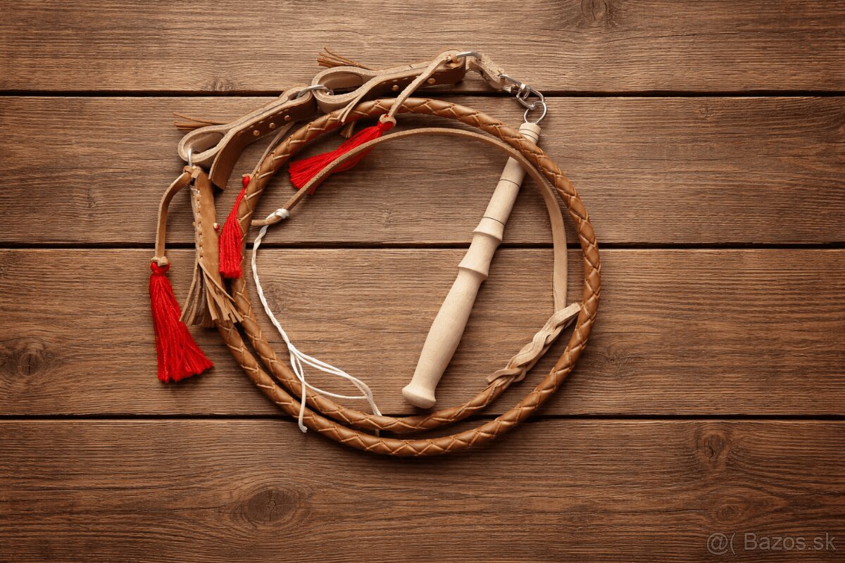 Pastiersky bič svetlý 250cm - 3