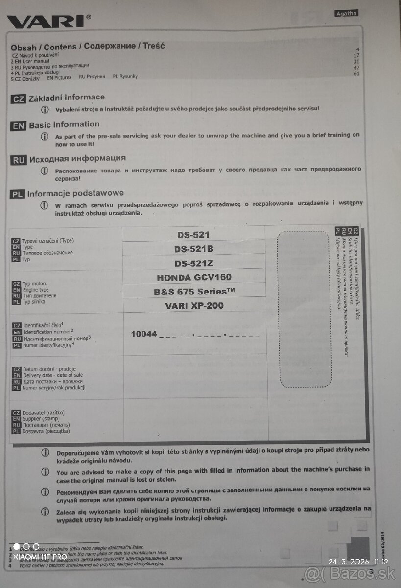 Bubnová kosačka Vari Agatha - 3