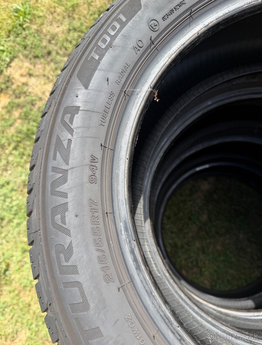 215/55 r17 letné BRIDGESTONE 94V - 3