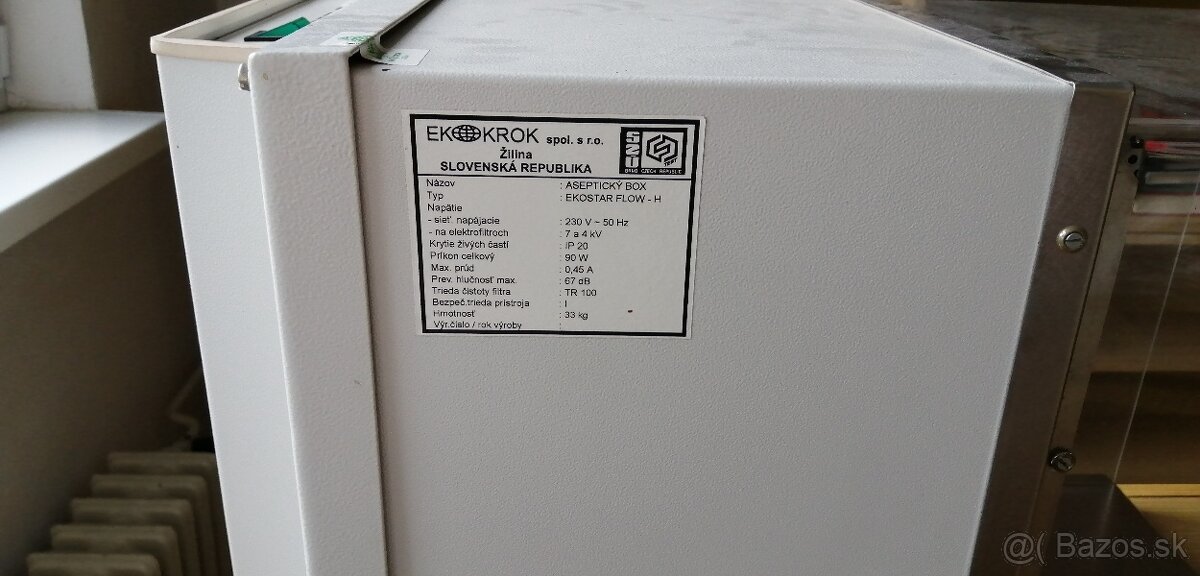 Laminárny box. - 3