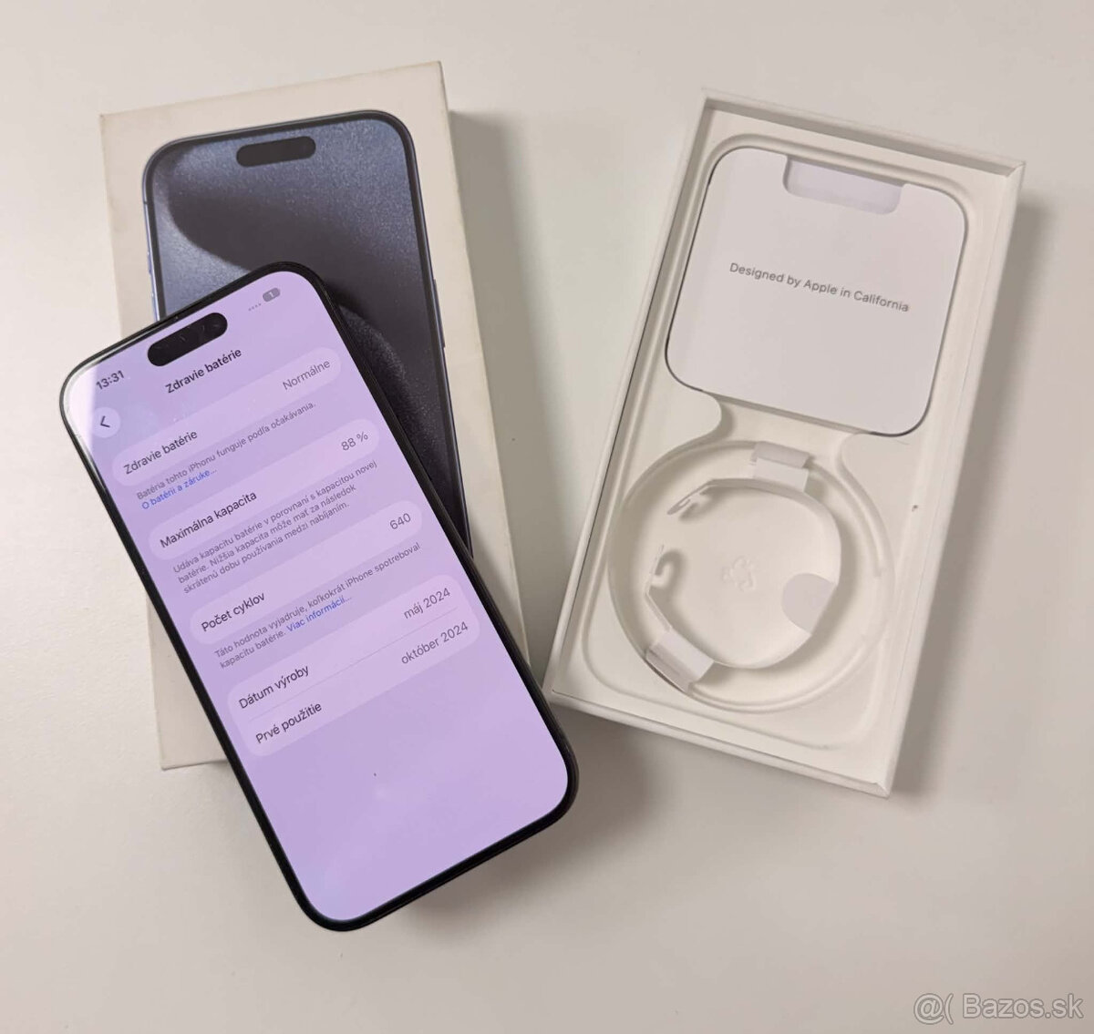 iPhone 15 Pro 128GB Blue Titanium - 3