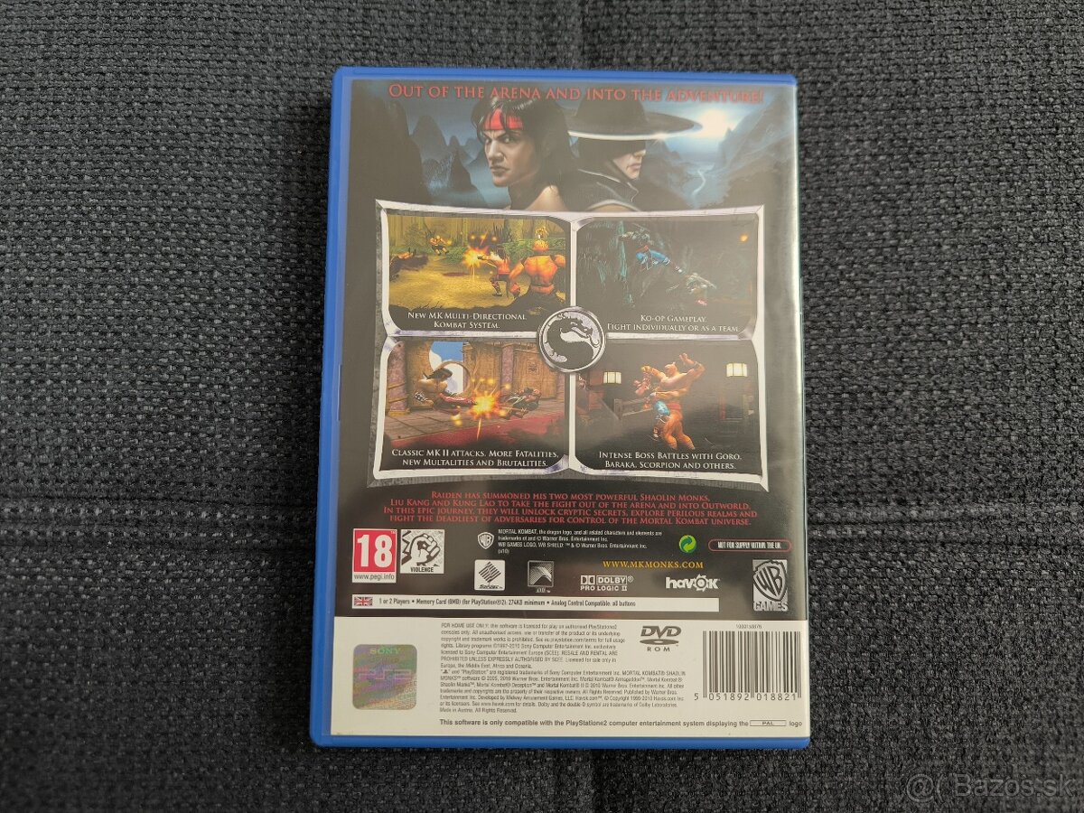 Bojové hry Tekken Mortal kombat PS2 - 3