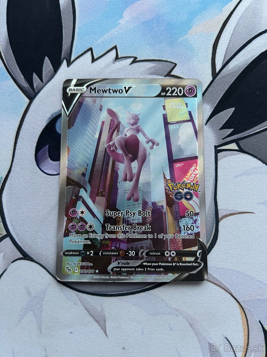 2x Mewtwo, vzacna Pokemon karta - 3