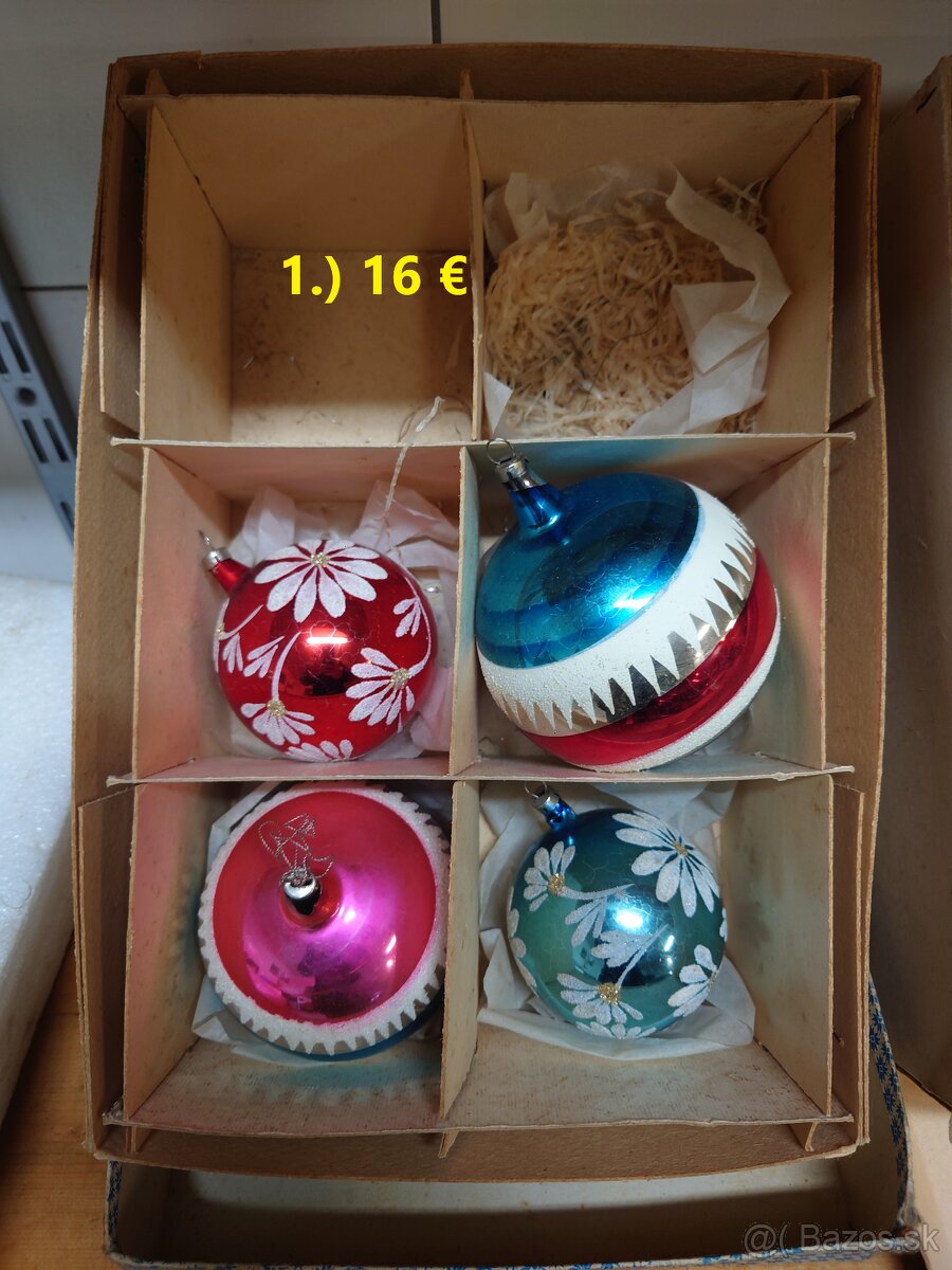 RETRO Vianočné ozdoby + osvetlenie - 3