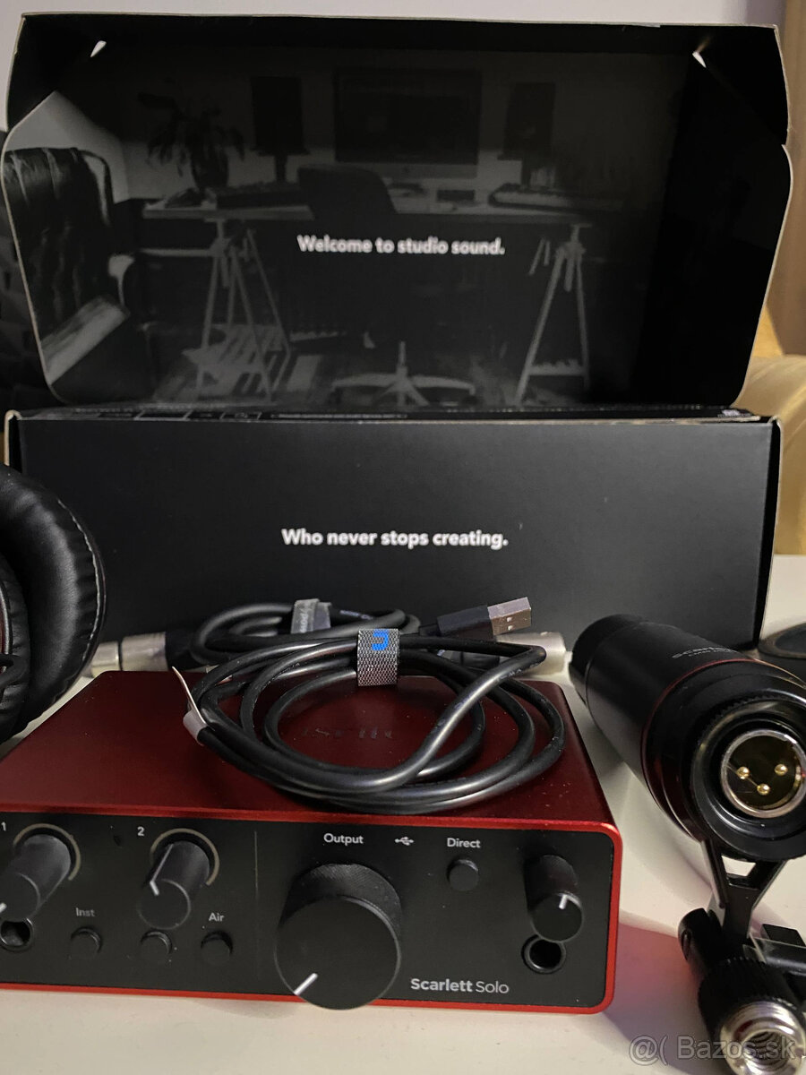 Focusrite Scarlett Solo Studio + AKAI MPK mini MK3 - 3