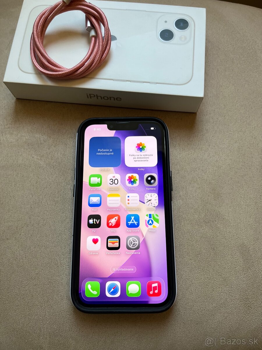 iPhone 13,128Gb,čierny zdravie 100% - 3