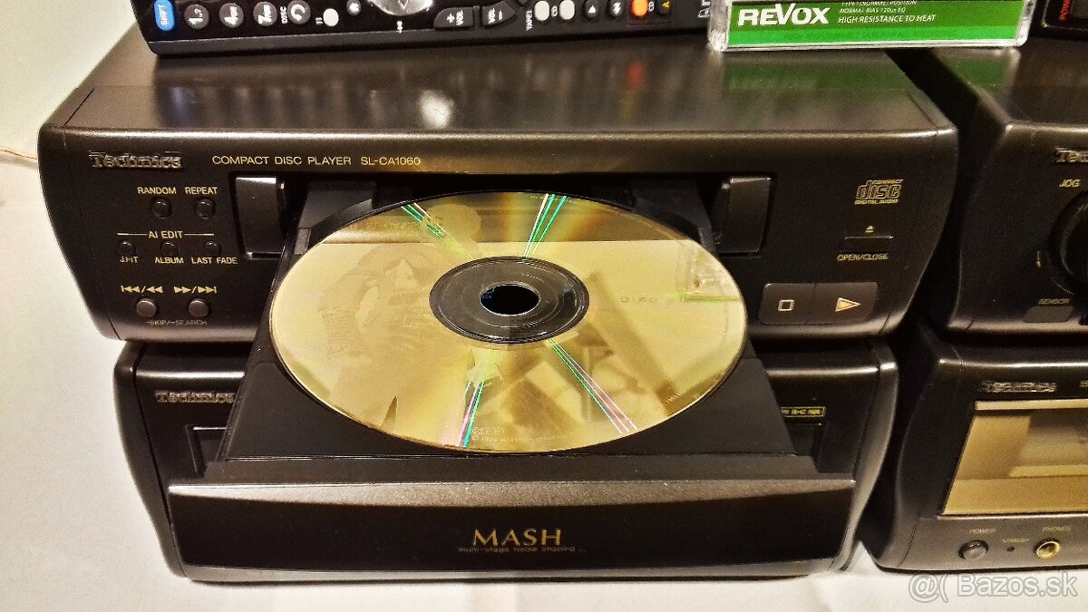 Zostava TECHNICS mini VU, tuner, zosilnovac, CD, deck = M03 - 3