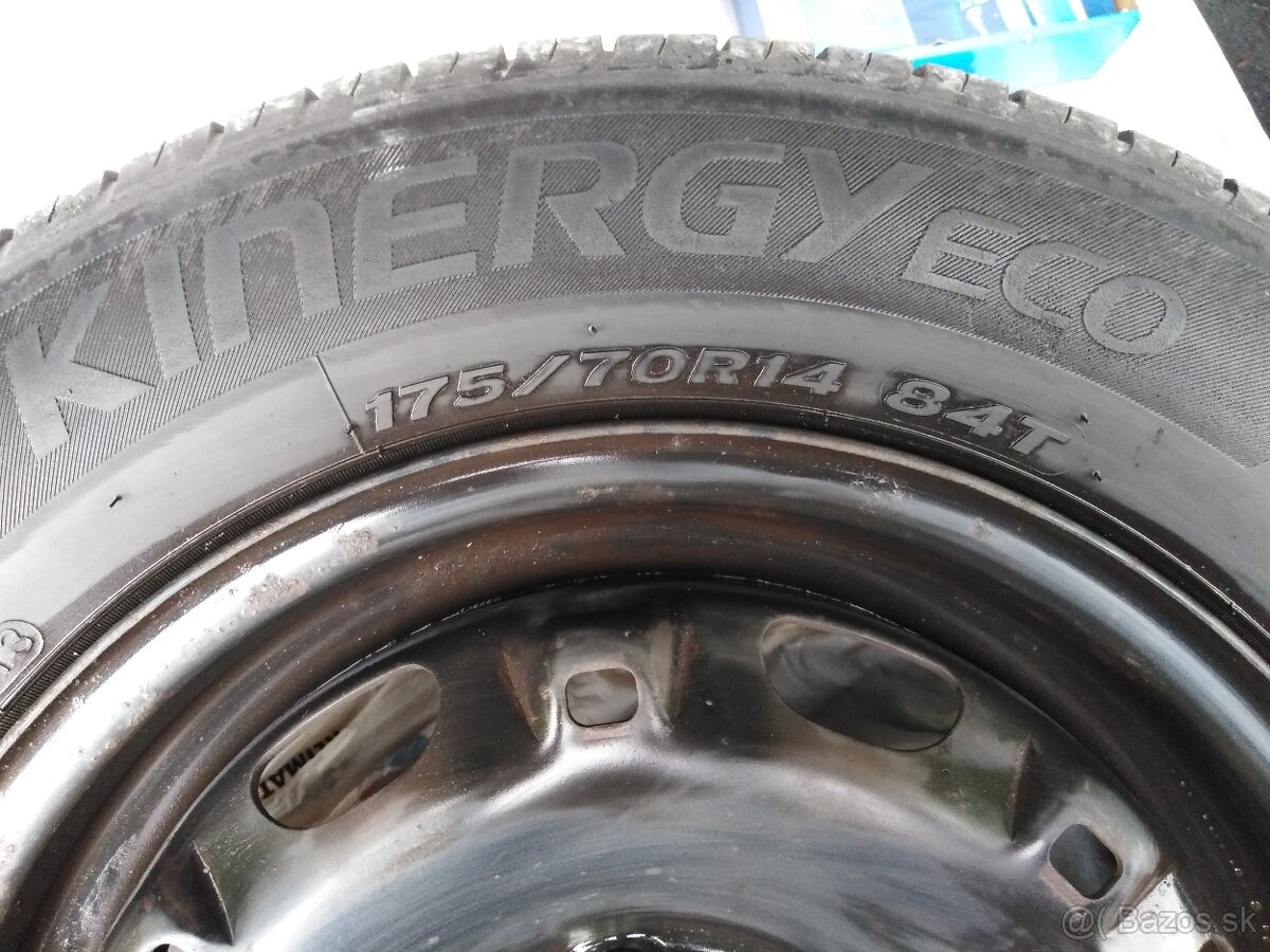 Letné pneumatiky 6,5mm s diskami (3ks)175/70R14 84T +skrutky - 3