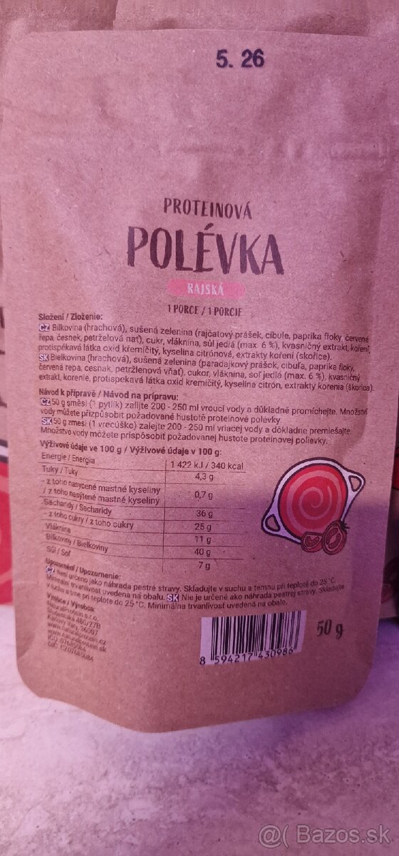 Proteinová polievka Natural Protein (nové, neotvorené) - 3