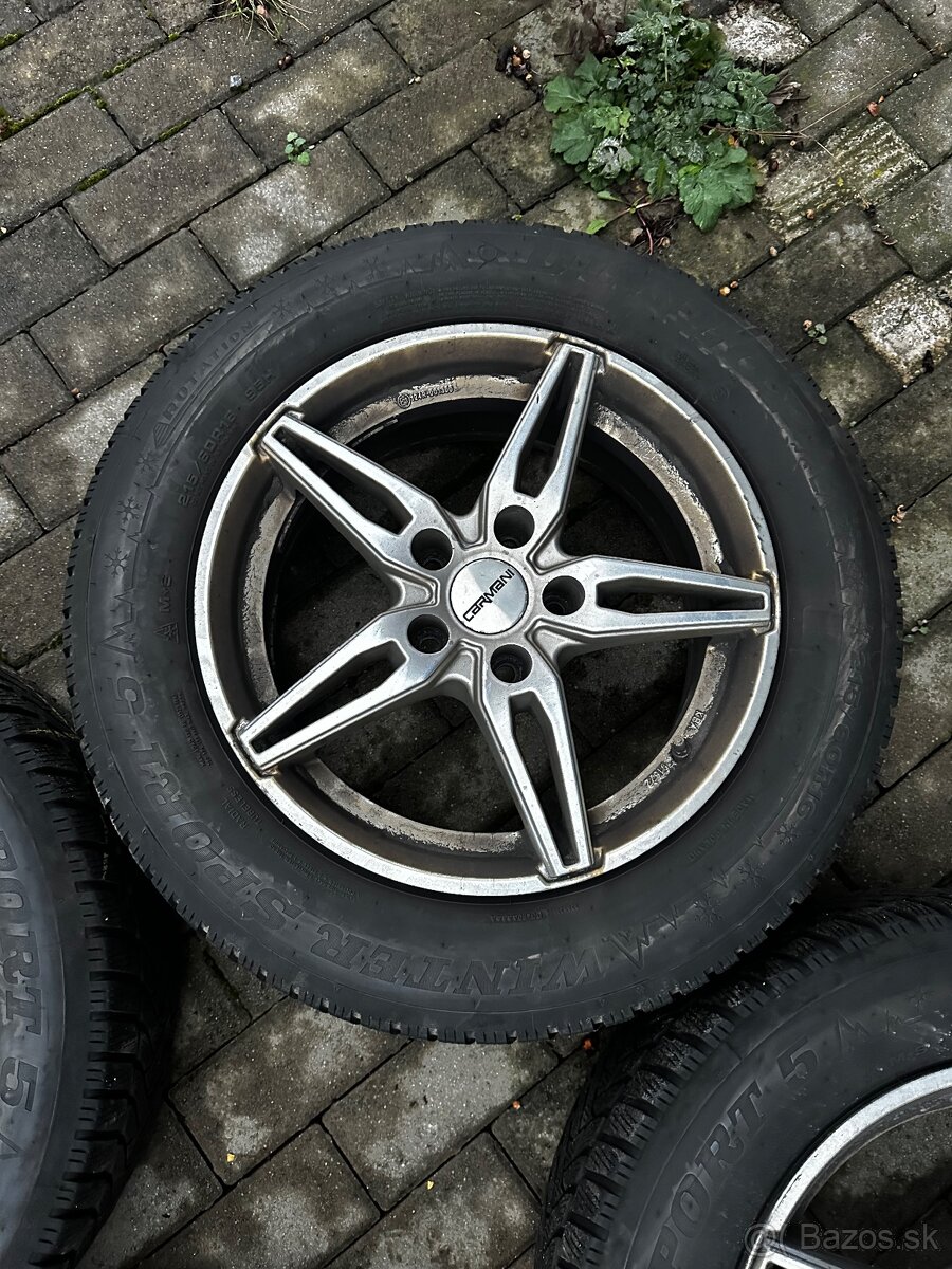 Predám elektrony carmani 5x112 + zimné pneu 215/60 r16 - 3