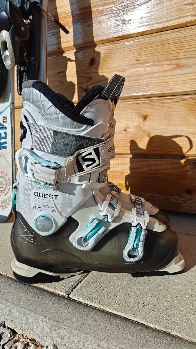 LYŽE HEAD REV 70 BLUE 149CM + SALOMON QST R70 26CM - 3