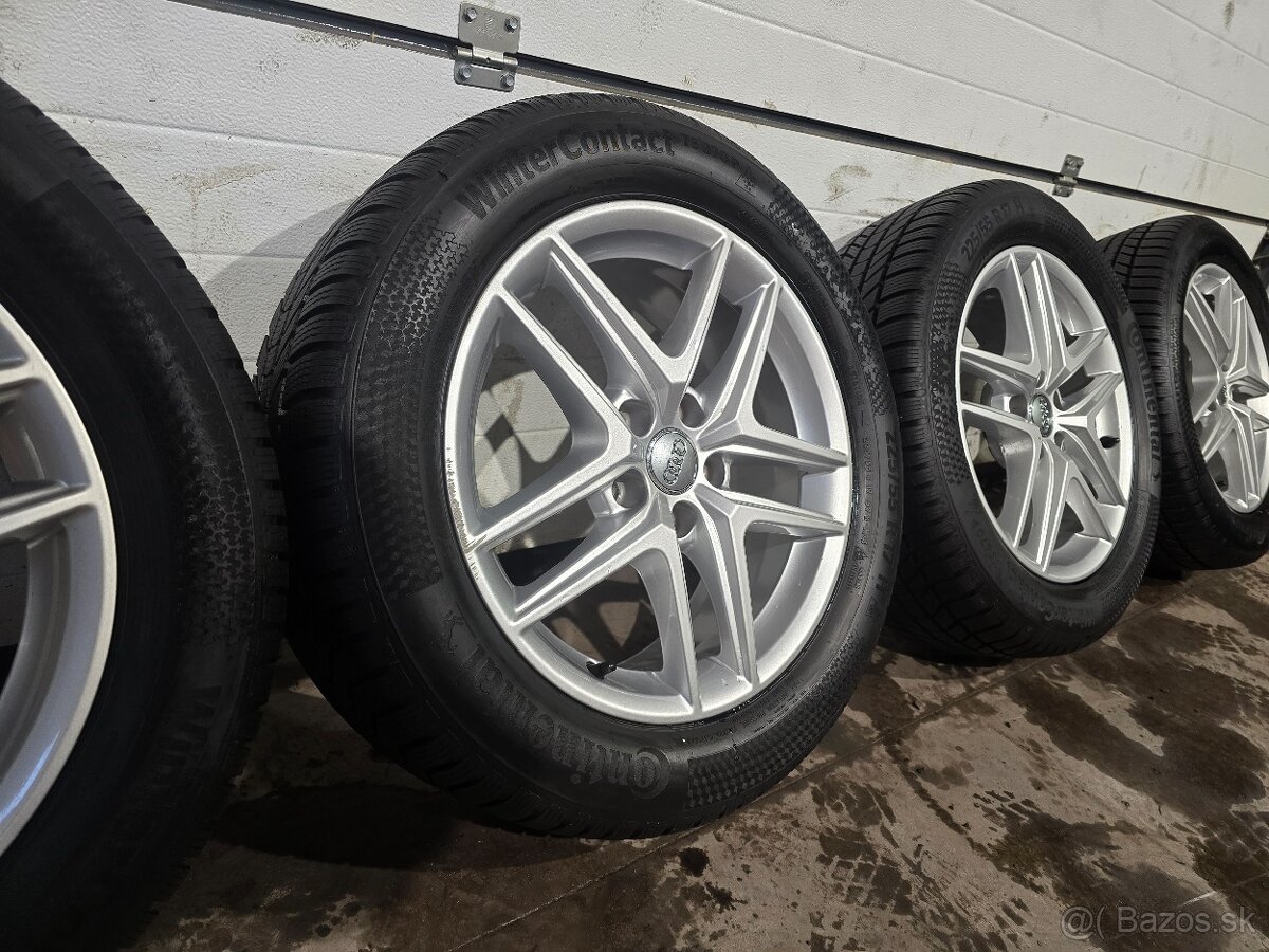 Zimná Sada AUDI A4 Allroad+Zánovné Continental 225/55 R17 - 3