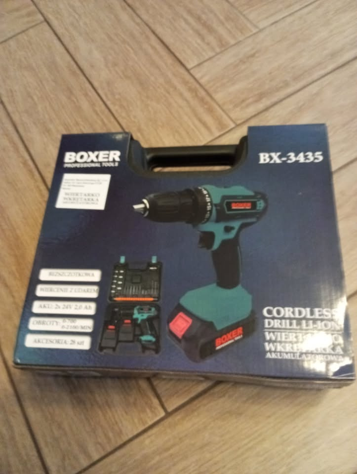 Aku skrutkovač 2x24V + príslušenstvo BX3435 BOXER-nový - 3
