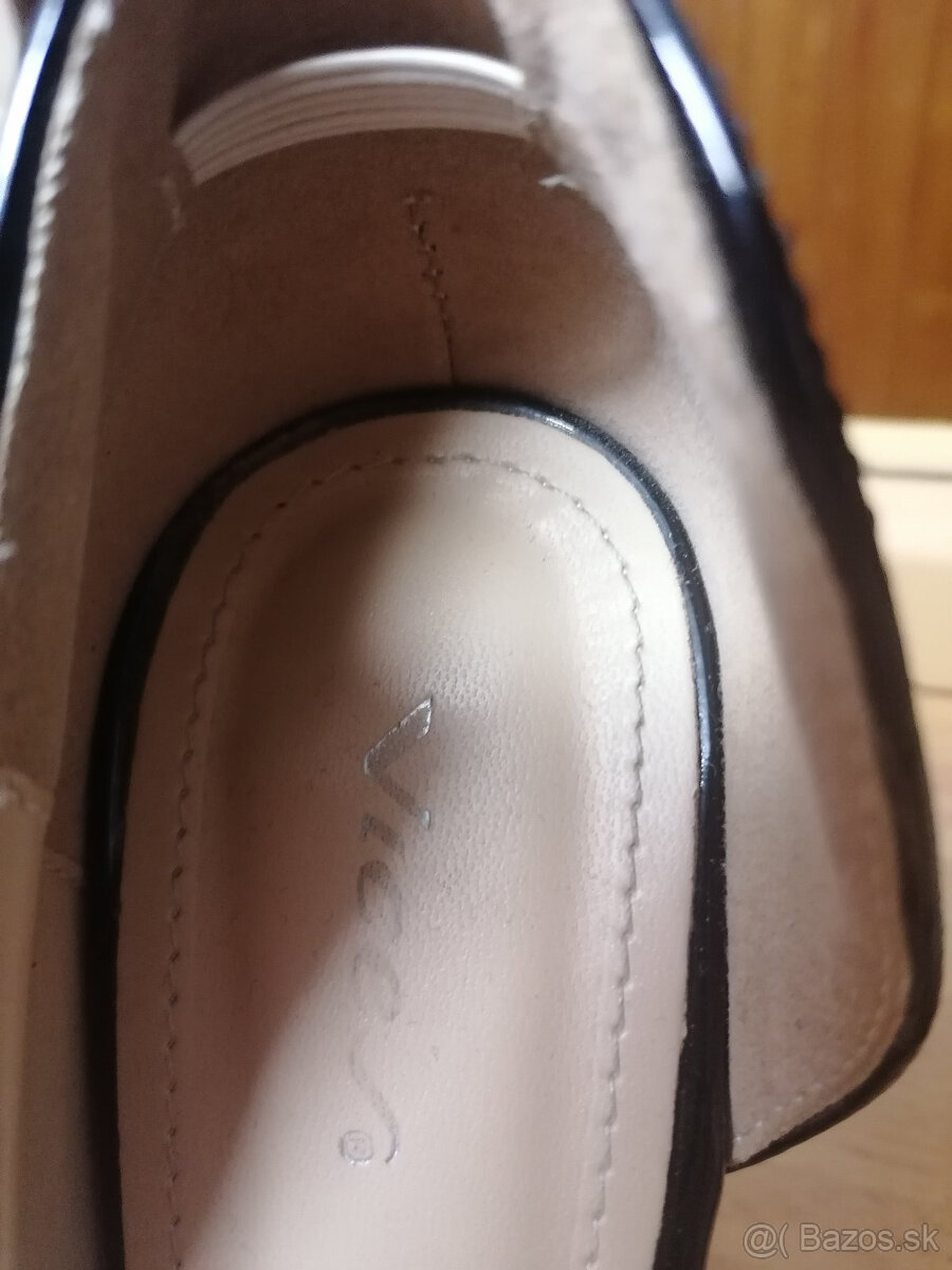 Čierne lakované lodičky veľ. 37 - 3