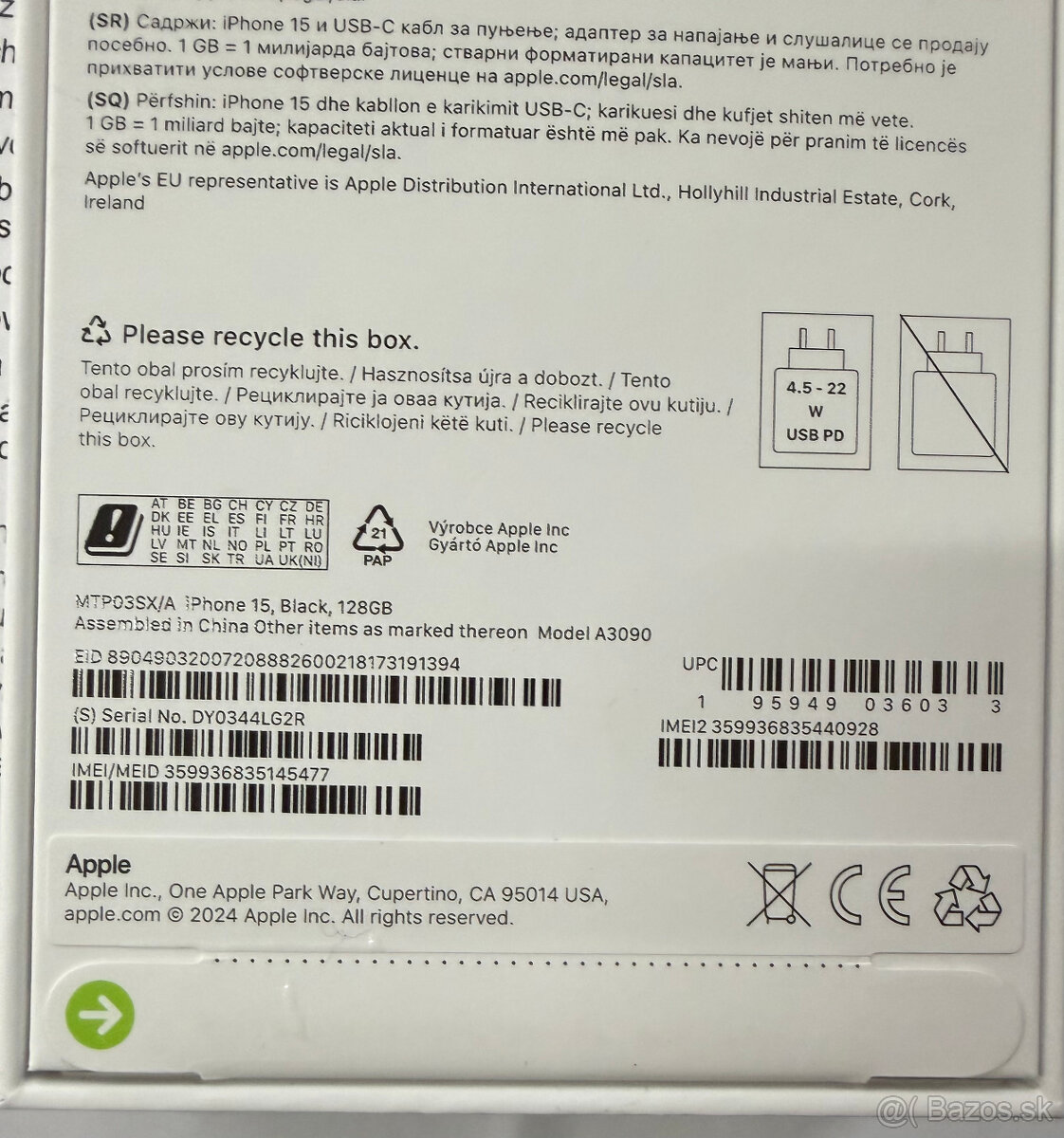 Apple iPhone 15 128GB nerozbalený - 3