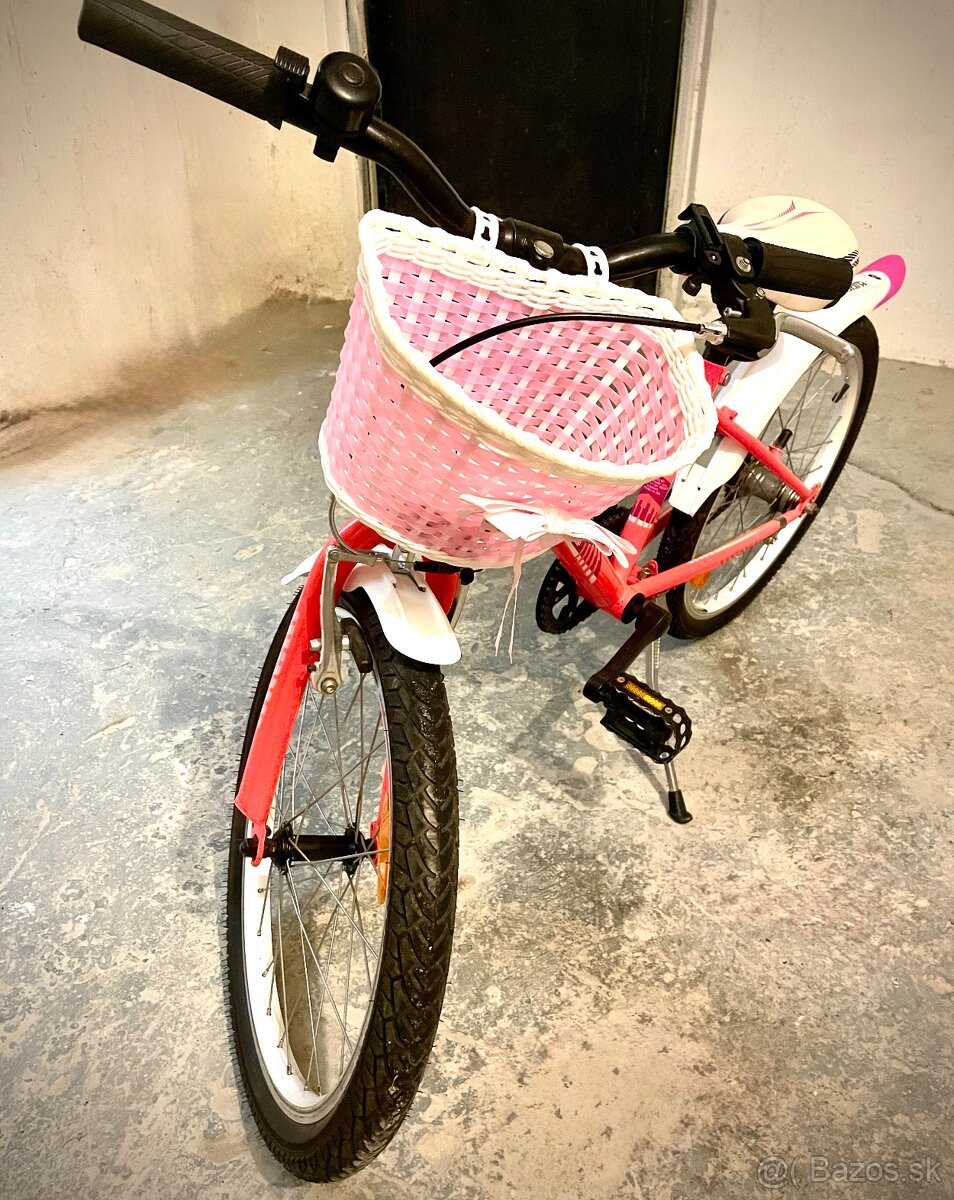 Dievčenský rúžový bicykel velkosť 20 - 3