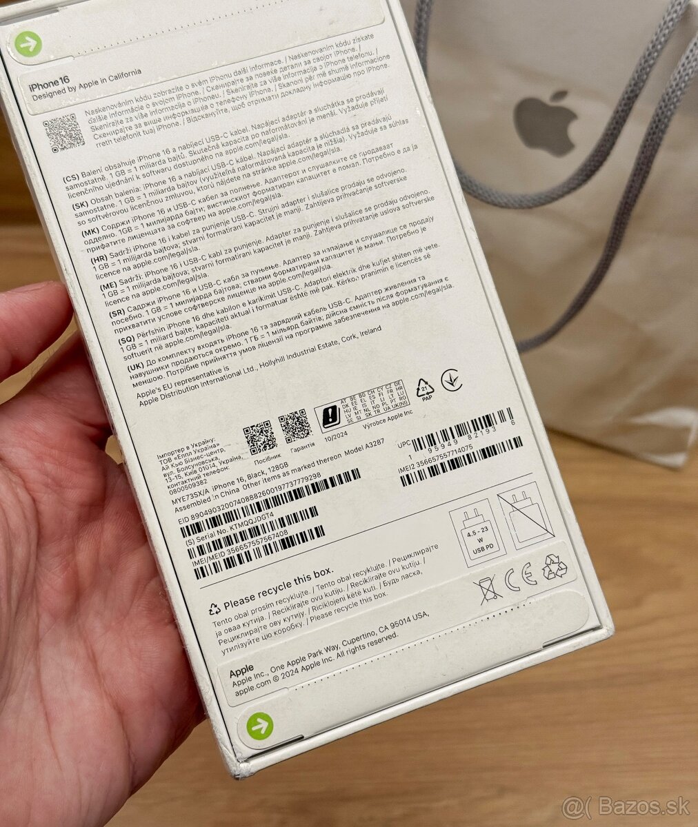 Apple iPhone 16 128GB Black - nerozbalený - 3