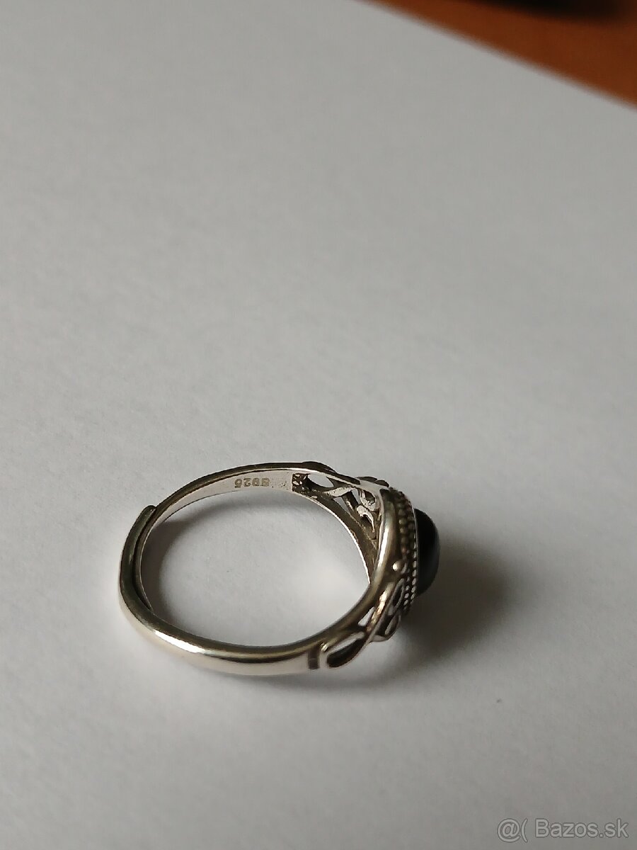 Vintage prsteň strieborný - 3