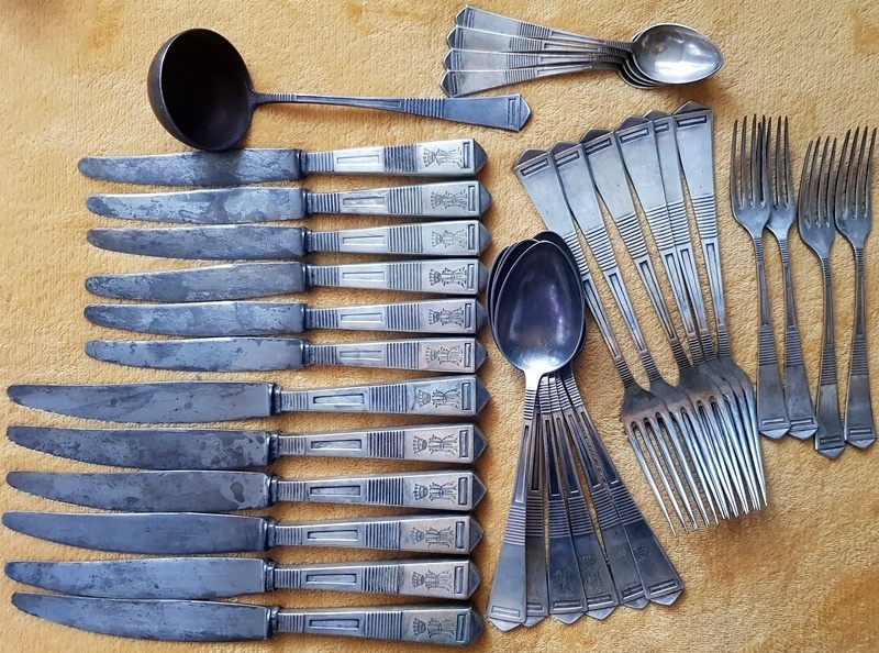 striebro, svietnik, príbor, ihlica, BOLO - 3