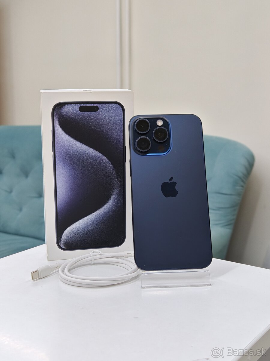 Apple iPhone 15 Pro Max 256GB Blue Titanium | ZÁRUKA 24M - 3