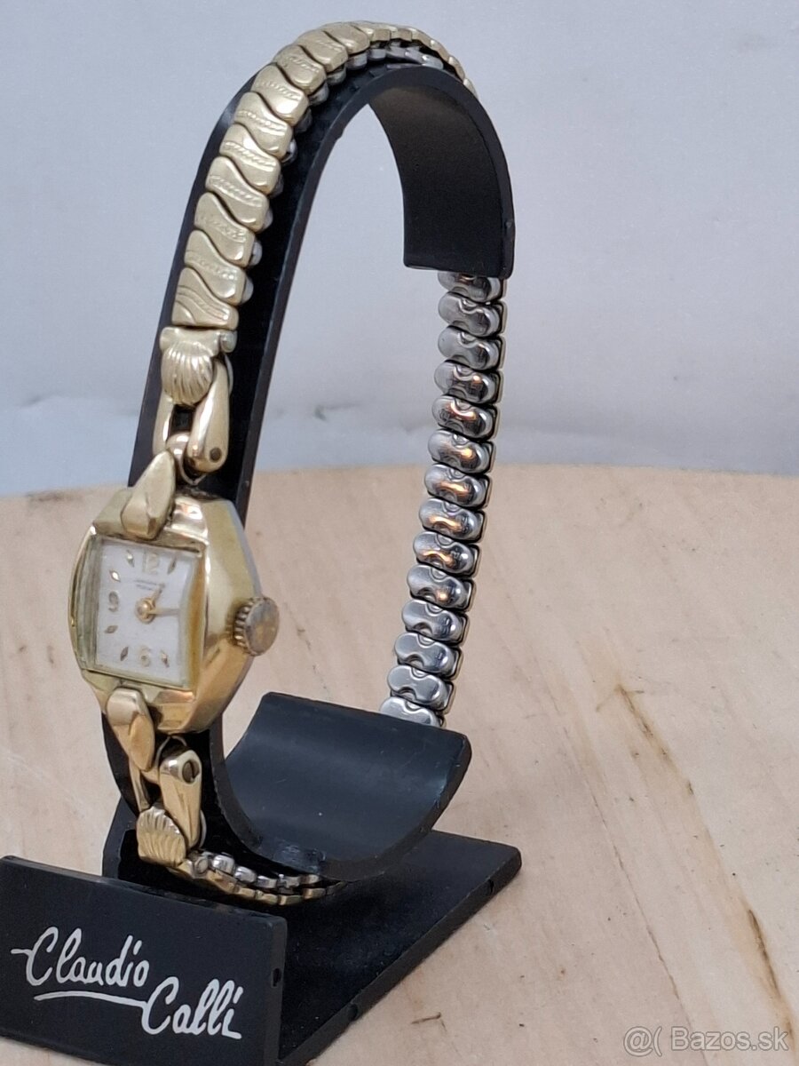 Predám funkčné dámske pozlátené hodinky JUNGHANS 17 jewels 1 - 3