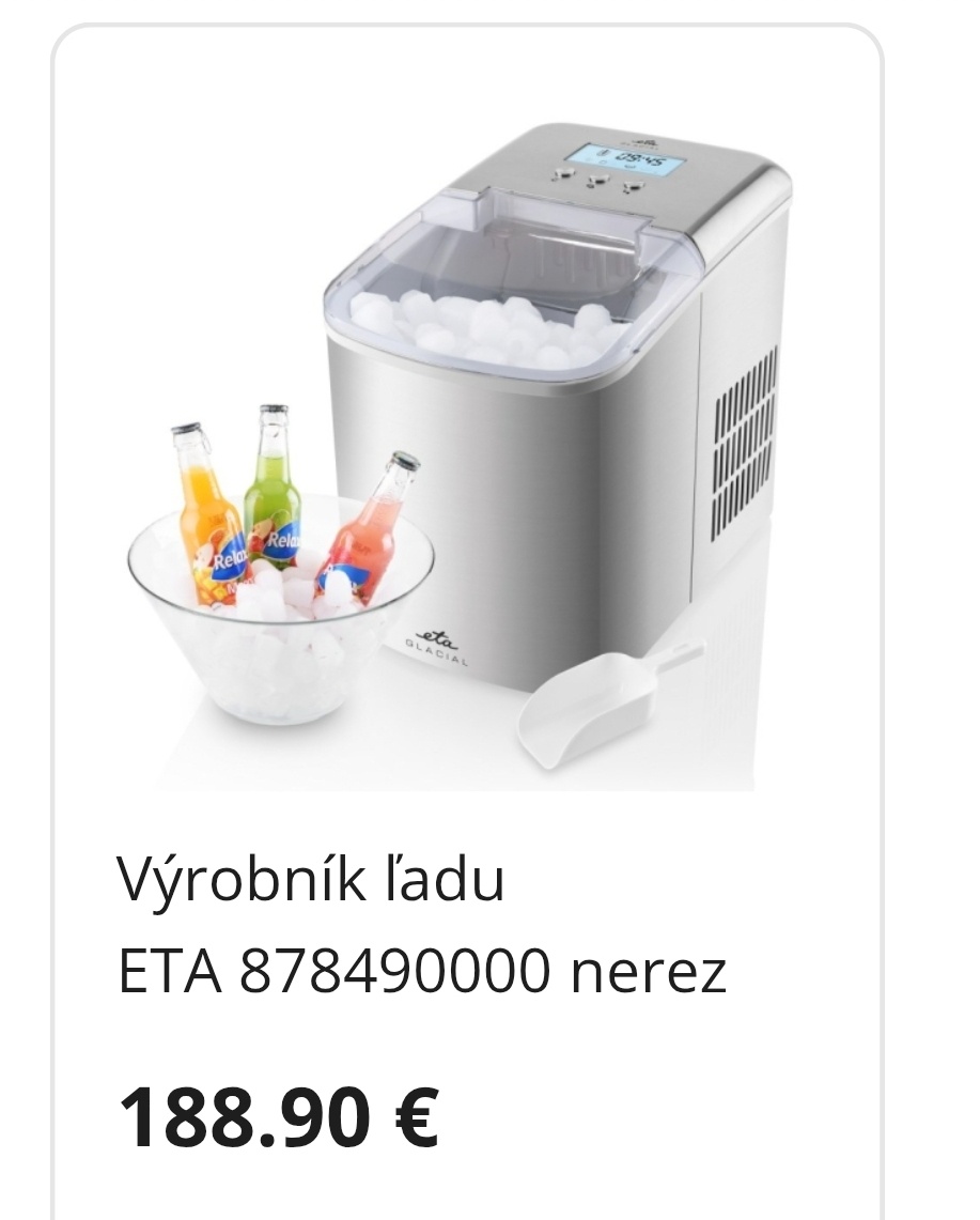 Výrobník ľadu ETA - 3